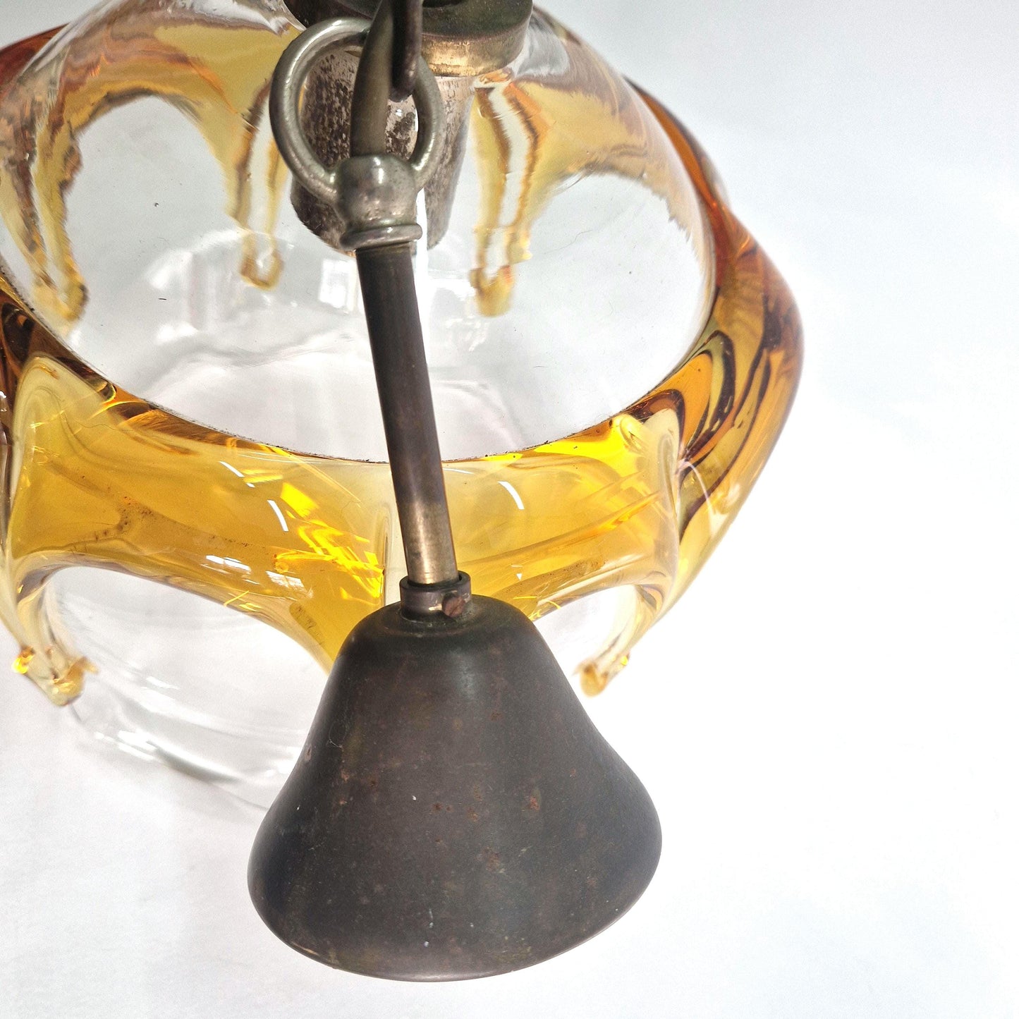 Unique Vintage Carlo Nason Mazzega Glass Lampshade. Murano Glass. Mid Century