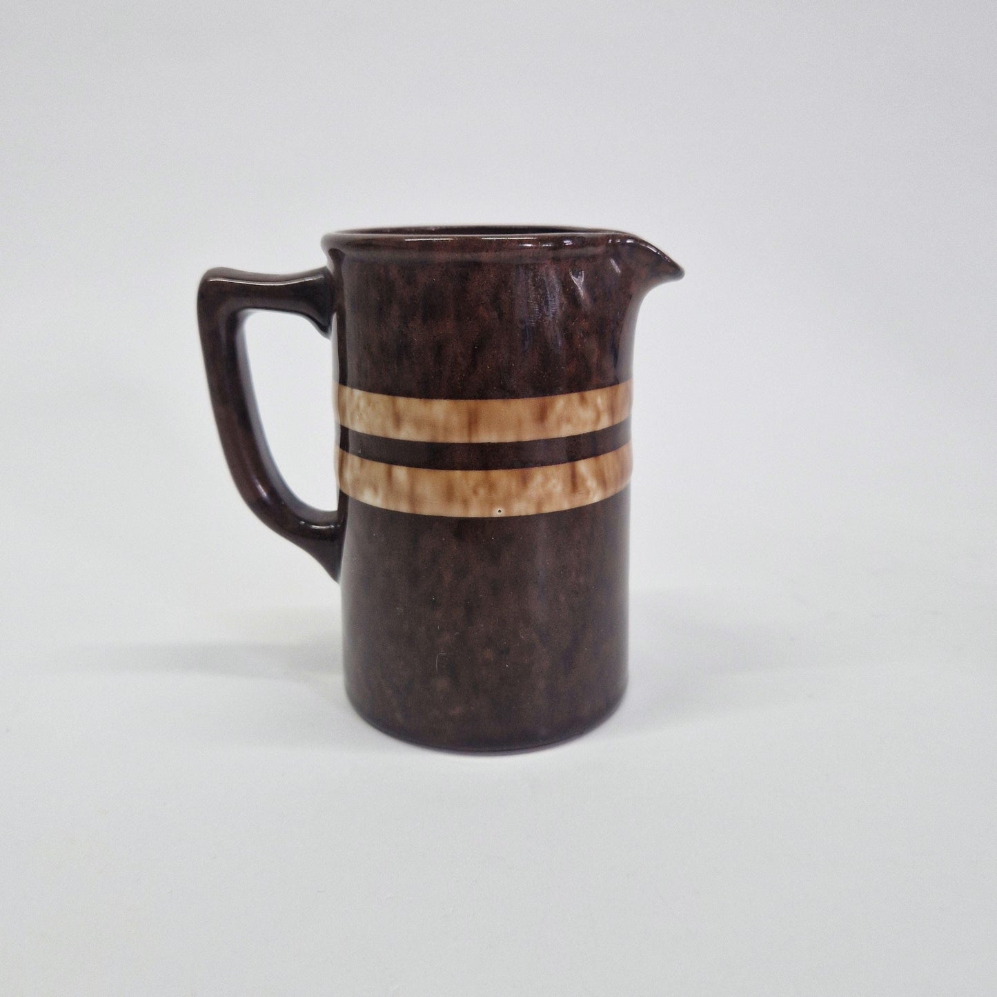 2 Vintage Brown Milk Jugs,  Gibson's and  Ellgreave, Both Produced in the 1950s