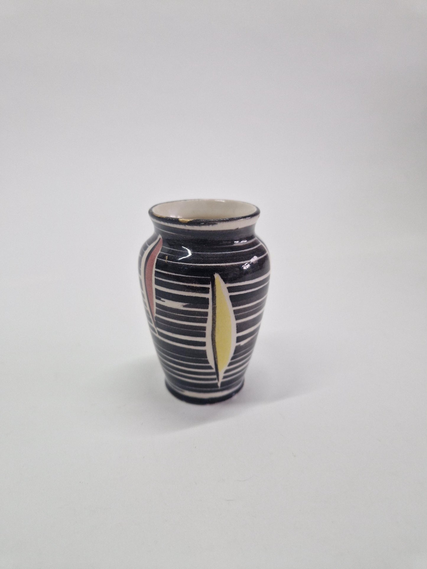 Vintage Scheurich Keramik Mini Vase: Mid-Century Modern Design with Kintsugi Repair