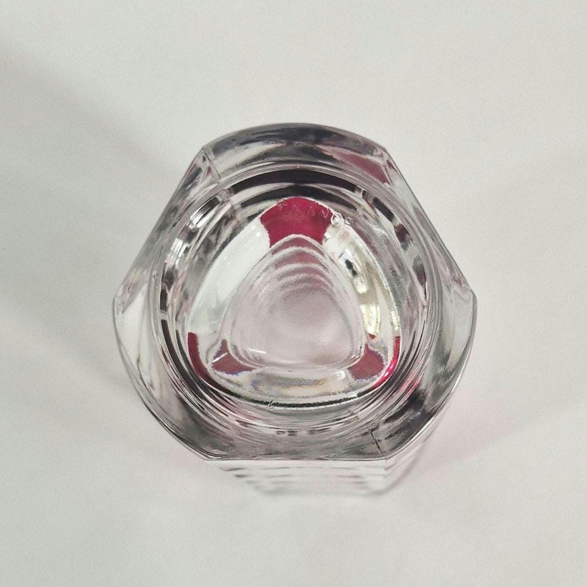 Mid Century Red and Clear  Art Glass Vase. JG Durand, France. c1960s