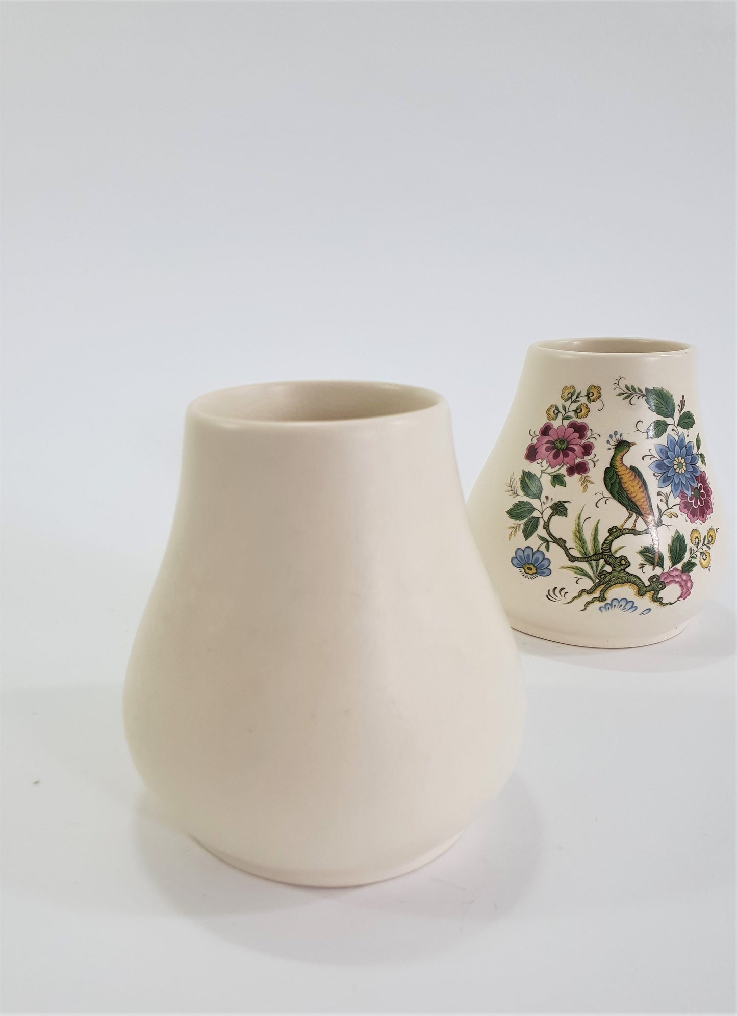 Vintage Purbeck Pottery Bird of Paradise Vases, 1970s Pair