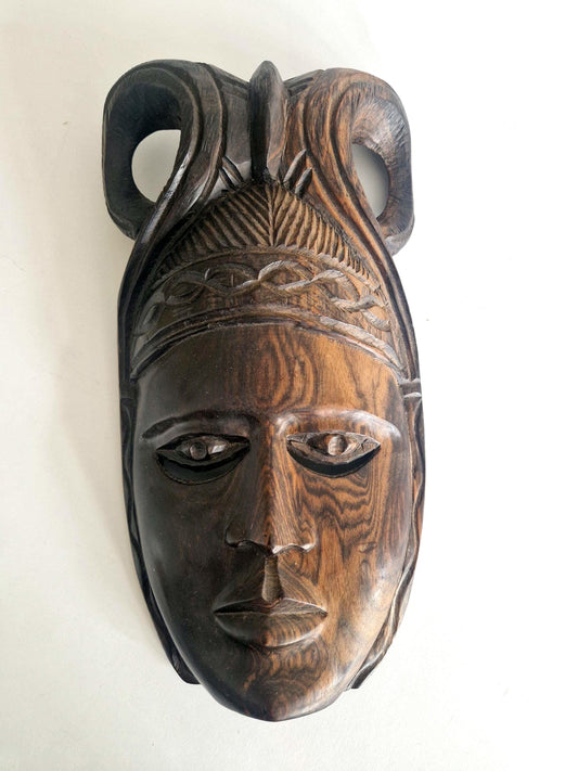 Heavy Sculptural West African Mask, Representing Tribal Spirit.  c1960s