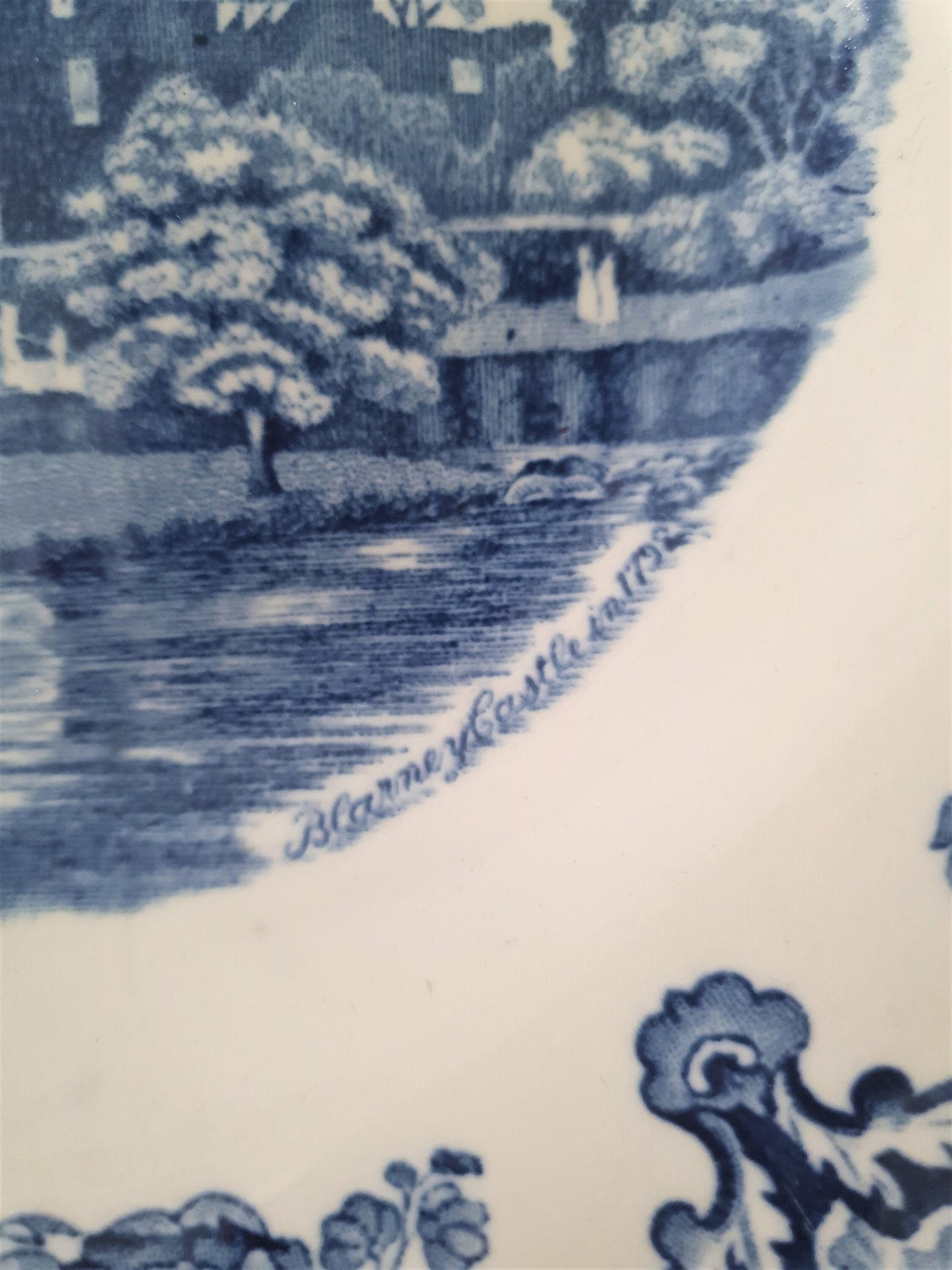 Vintage Johnson Bros Old Britain Castles Plate Set: 1930s Windsor & Blarney Castle